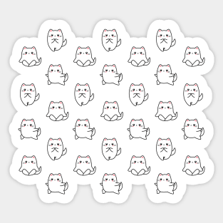 Cute cat yoga. Sticker